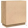 Éjjeliszekrény fiókkal kézműves tölgy 71 x 34.5 x 75 cm Faanyag