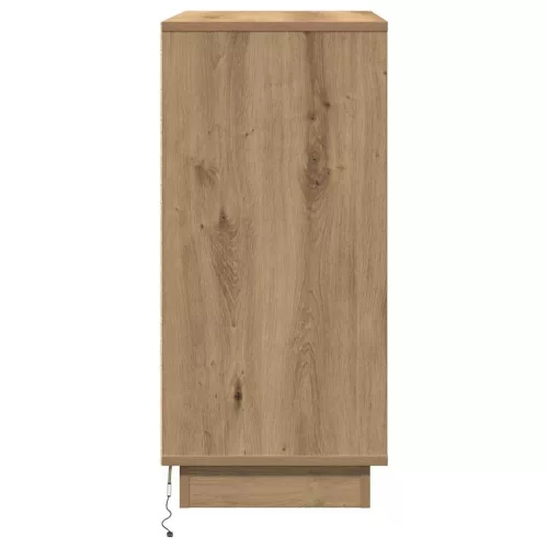 Éjjeliszekrény fiókkal kézműves tölgy 71 x 34.5 x 75 cm Faanyag