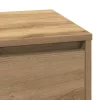 Éjjeliszekrény fiókkal kézműves tölgy 71 x 34.5 x 75 cm Faanyag