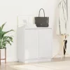 Komód LED -es lámpákkal ajtóval Fehér 71 x 34.5 x 75 cm Faanyag