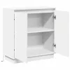 Komód LED -es lámpákkal ajtóval Fehér 71 x 34.5 x 75 cm Faanyag