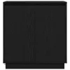 Komód LED -es lámpákkal Fekete tölgy 71 x 34.5 x 75 cm Faanyag