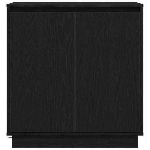 Komód LED -es lámpákkal Fekete tölgy 71 x 34.5 x 75 cm Faanyag
