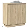 Komód LED -es lámpákkal Sonoma tölgy 71 x 34.5 x 75 cm Faanyag