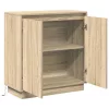 Komód LED -es lámpákkal Sonoma tölgy 71 x 34.5 x 75 cm Faanyag