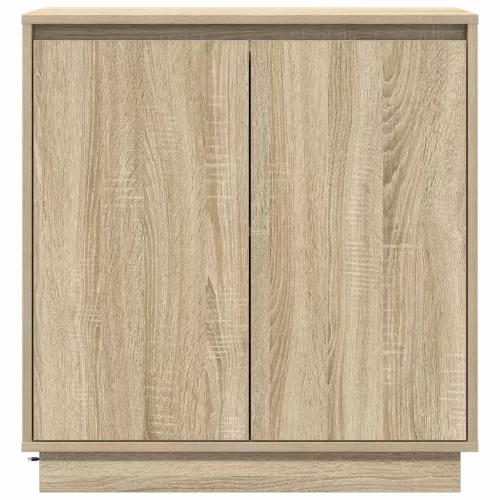Komód LED -es lámpákkal Sonoma tölgy 71 x 34.5 x 75 cm Faanyag