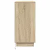 Komód LED -es lámpákkal Sonoma tölgy 71 x 34.5 x 75 cm Faanyag