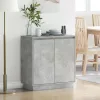 Komód LED -es lámpákkal Beton Szürke 71 x 34.5 x 75 cm Faanyag