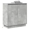 Komód LED -es lámpákkal Beton Szürke 71 x 34.5 x 75 cm Faanyag
