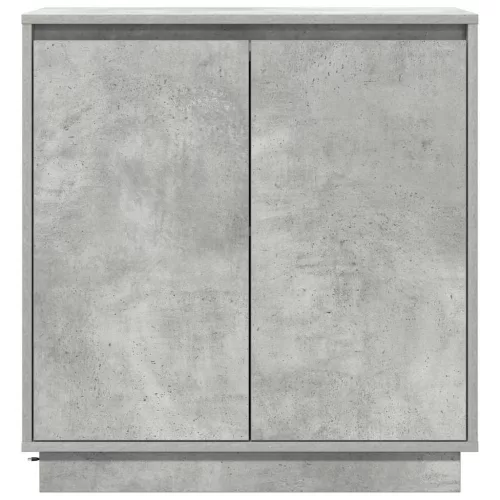 Komód LED -es lámpákkal Beton Szürke 71 x 34.5 x 75 cm Faanyag