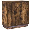 Komód LED -es lámpákkal Füstölt tölgy 71 x 34.5 x 75 cm Faanyag