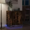 Komód LED -es lámpákkal Füstölt tölgy 71 x 34.5 x 75 cm Faanyag