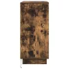 Komód LED -es lámpákkal Füstölt tölgy 71 x 34.5 x 75 cm Faanyag