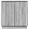 Komód LED -es lámpákkal Szürke Sonoma 71 x 34.5 x 75 cm Faanyag