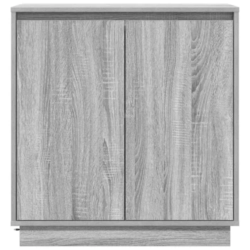 Komód LED -es lámpákkal Szürke Sonoma 71 x 34.5 x 75 cm Faanyag