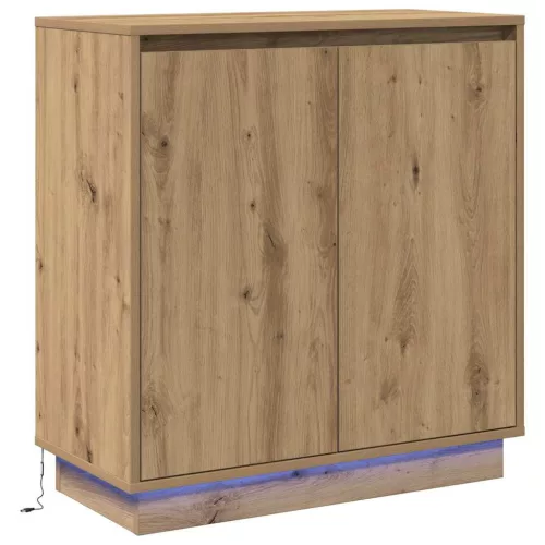 Komód LED -es lámpákkal Artisan tölgy 71 x 34.5 x 75 cm Faanyag