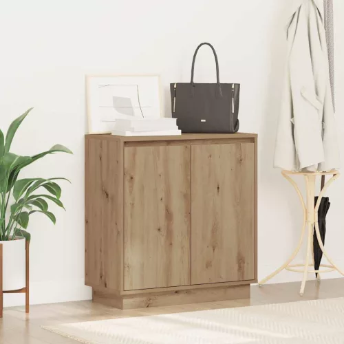 Komód LED -es lámpákkal Artisan tölgy 71 x 34.5 x 75 cm Faanyag