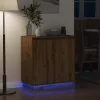 Komód LED -es lámpákkal Artisan tölgy 71 x 34.5 x 75 cm Faanyag