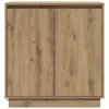 Komód LED -es lámpákkal Artisan tölgy 71 x 34.5 x 75 cm Faanyag