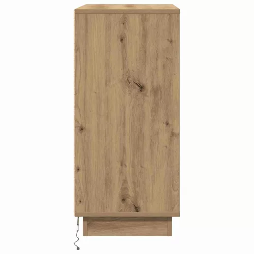 Komód LED -es lámpákkal Artisan tölgy 71 x 34.5 x 75 cm Faanyag