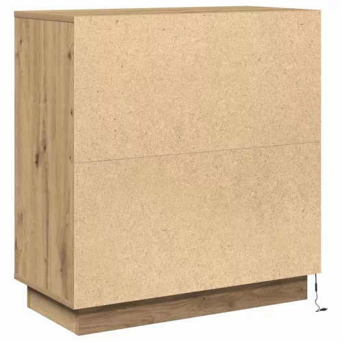 Komód LED -es lámpákkal Artisan tölgy 71 x 34.5 x 75 cm Faanyag