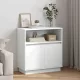 LED-es Bútor Fehér 71 x 34.5 x 75 cm Faanyag