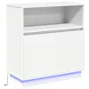 LED-es Bútor Fehér 71 x 34.5 x 75 cm Faanyag