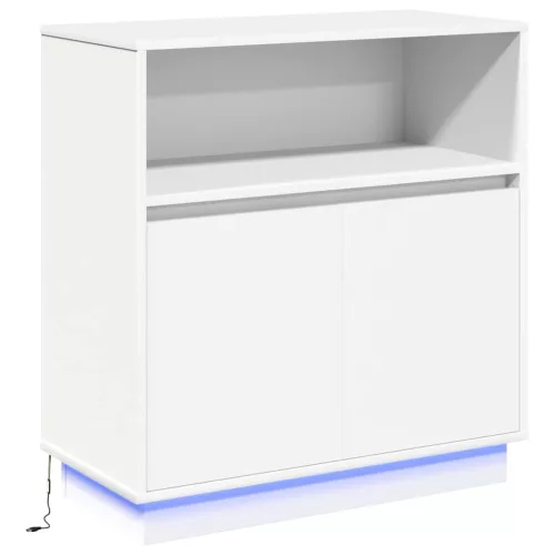 LED-es Bútor Fehér 71 x 34.5 x 75 cm Faanyag