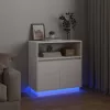 LED-es Bútor Fehér 71 x 34.5 x 75 cm Faanyag