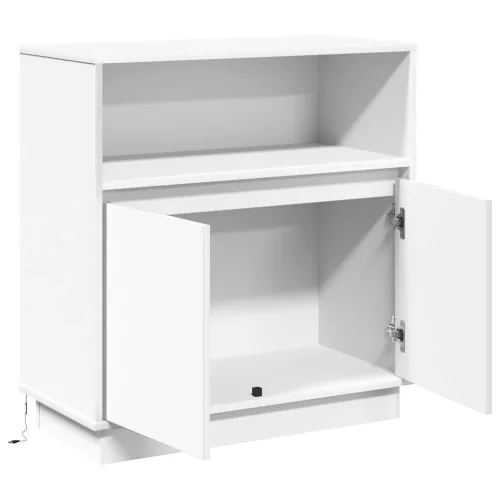 LED-es Bútor Fehér 71 x 34.5 x 75 cm Faanyag