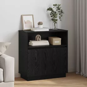 LED-es Bútor Musta tammi 71 x 34.5 x 75 cm Faanyag