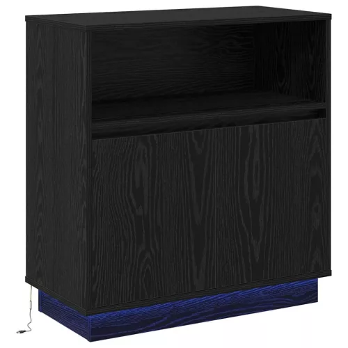 LED-es Bútor Musta tammi 71 x 34.5 x 75 cm Faanyag