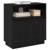 LED-es Bútor Musta tammi 71 x 34.5 x 75 cm Faanyag