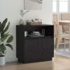 LED-es Bútor Musta tammi 71 x 34.5 x 75 cm Faanyag