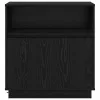 LED-es Bútor Musta tammi 71 x 34.5 x 75 cm Faanyag