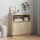 LED-es Bútor sonoma tölgy 71 x 34.5 x 75 cm Faanyag