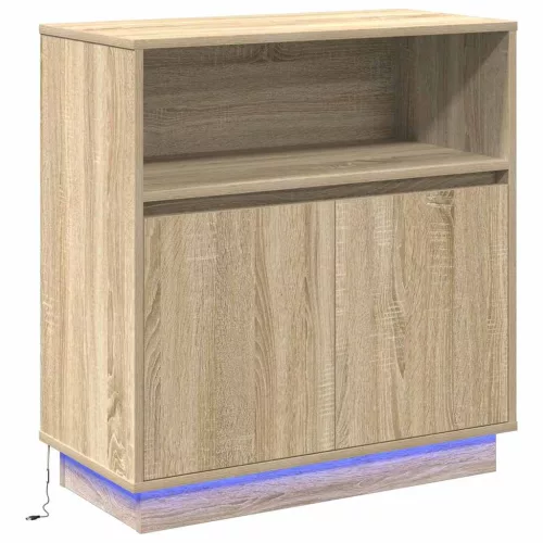 LED-es Bútor sonoma tölgy 71 x 34.5 x 75 cm Faanyag