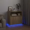 LED-es Bútor sonoma tölgy 71 x 34.5 x 75 cm Faanyag