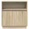 LED-es Bútor sonoma tölgy 71 x 34.5 x 75 cm Faanyag