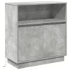 LED-es Bútor Beton szürke 71 x 34.5 x 75 cm Faanyag