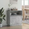 LED-es Bútor Beton szürke 71 x 34.5 x 75 cm Faanyag
