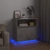 LED-es Bútor Beton szürke 71 x 34.5 x 75 cm Faanyag