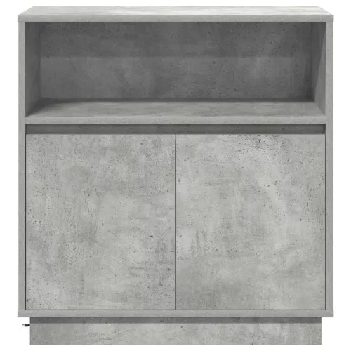 LED-es Bútor Beton szürke 71 x 34.5 x 75 cm Faanyag