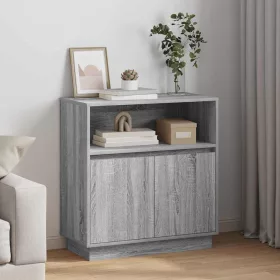 LED-es Bútor Szürke sonoma 71 x 34.5 x 75 cm Faanyag