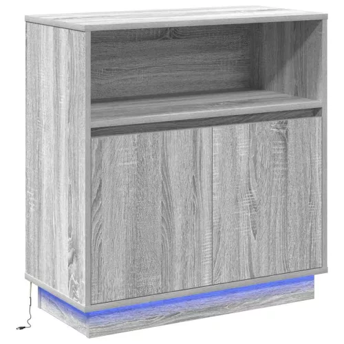 LED-es Bútor Szürke sonoma 71 x 34.5 x 75 cm Faanyag