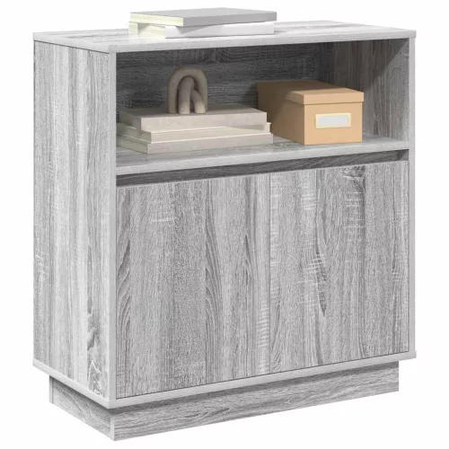 LED-es Bútor Szürke sonoma 71 x 34.5 x 75 cm Faanyag