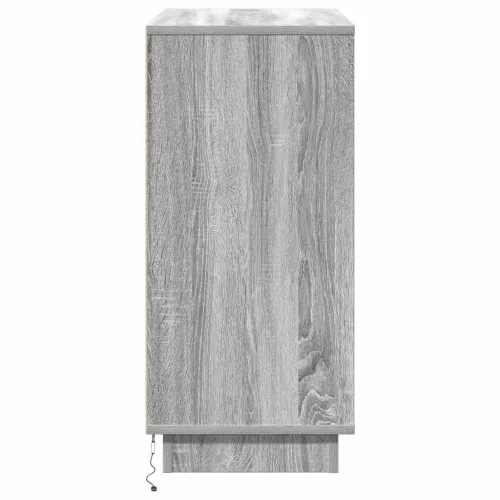 LED-es Bútor Szürke sonoma 71 x 34.5 x 75 cm Faanyag