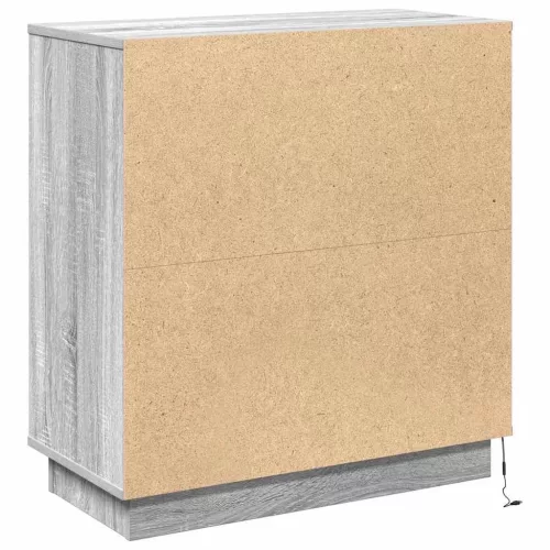 LED-es Bútor Szürke sonoma 71 x 34.5 x 75 cm Faanyag