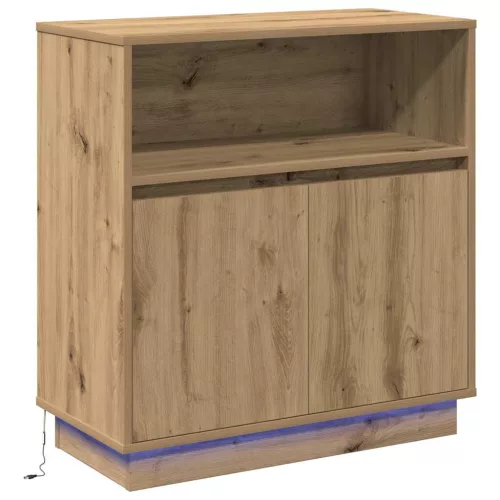 LED-es Bútor kézműves tölgy 71 x 34.5 x 75 cm Faanyag