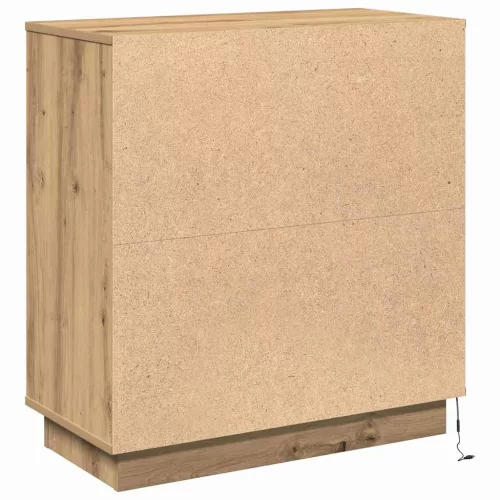 LED-es Bútor kézműves tölgy 71 x 34.5 x 75 cm Faanyag